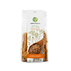 Crackers vegani cu chimen şi cânepă 100g