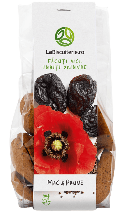 Biscuiți cu mac și prune