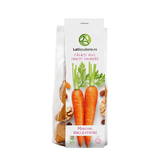 Biscuiţi vegani cu morcovi nuci şi stafide 120g
