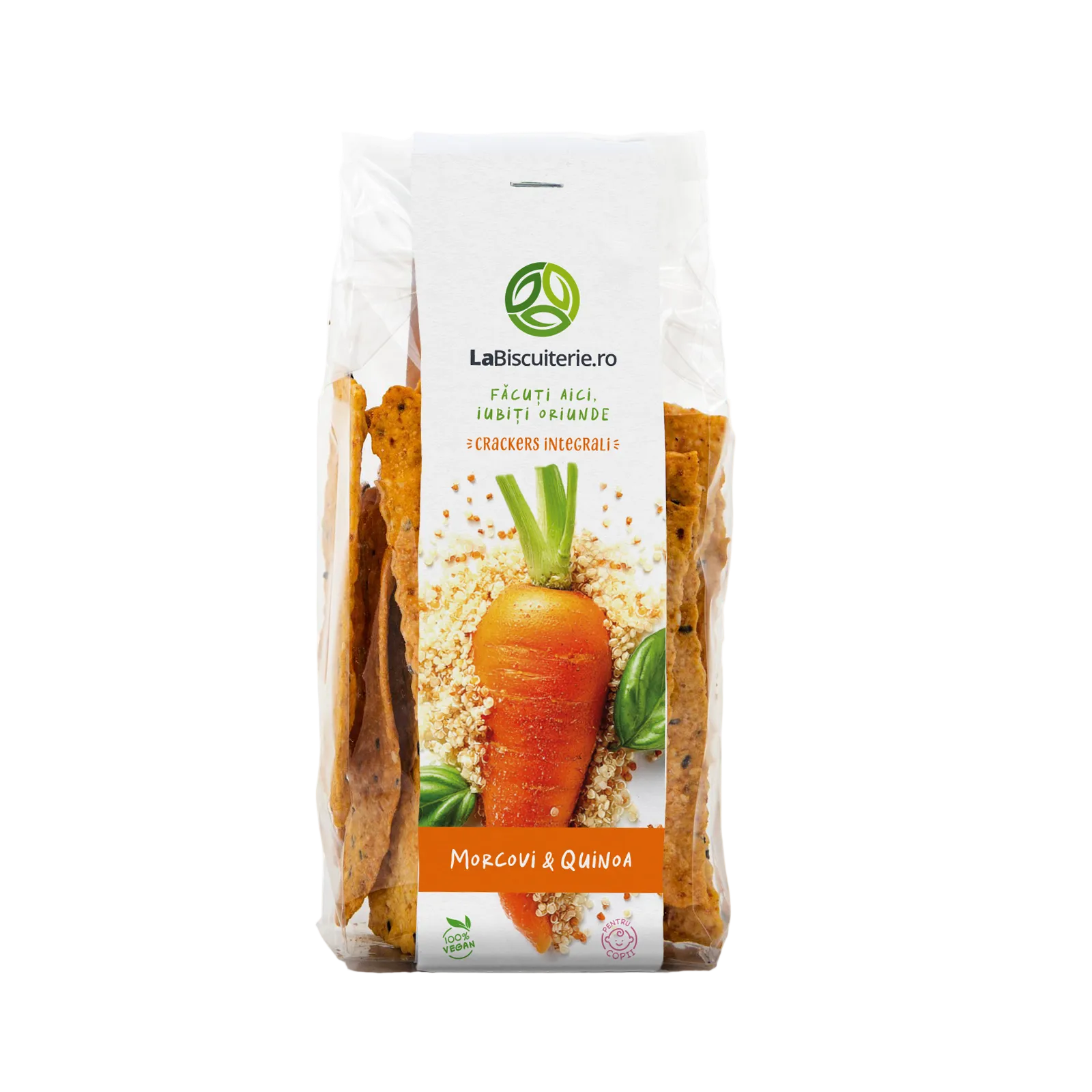 Crackers cu morcovi şi quinoa