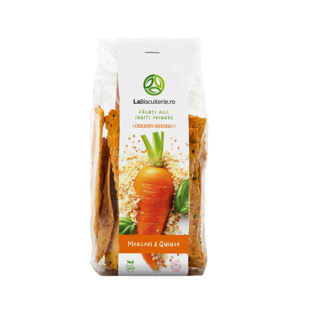 Crackers cu morcovi şi quinoa