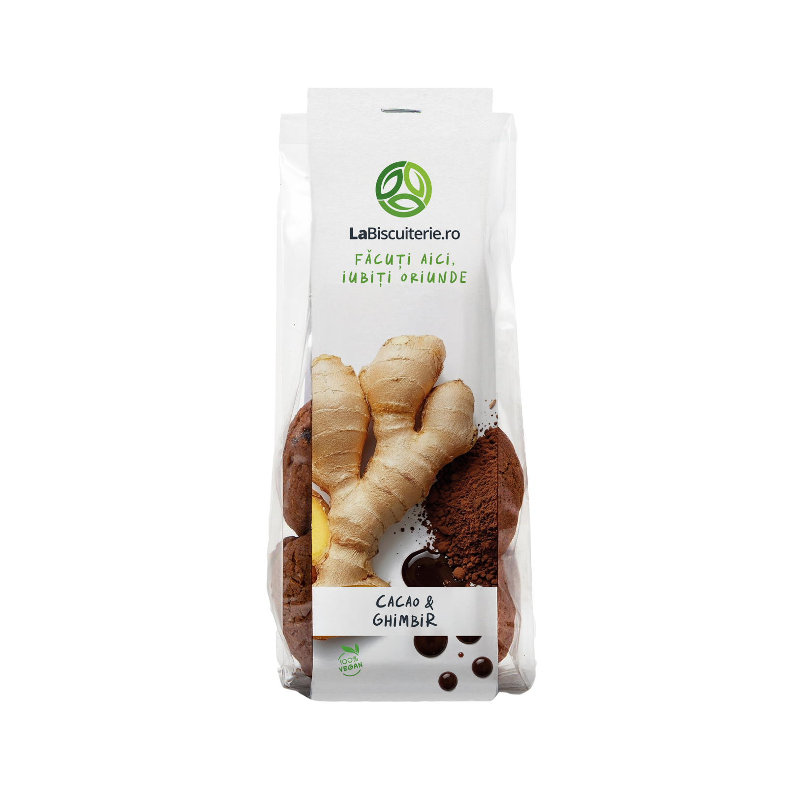 Biscuiţi cu cacao şi ghimbir