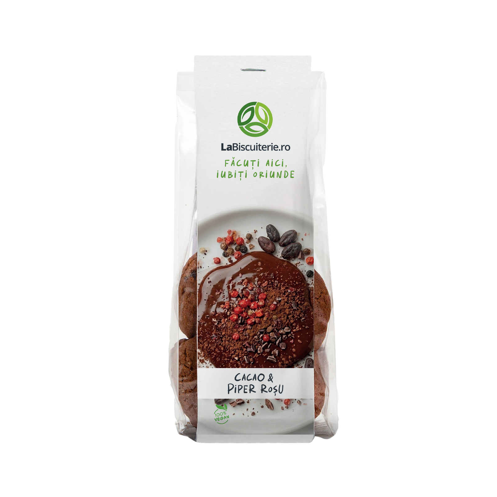 Biscuiţi cu cacao şi piper roşu