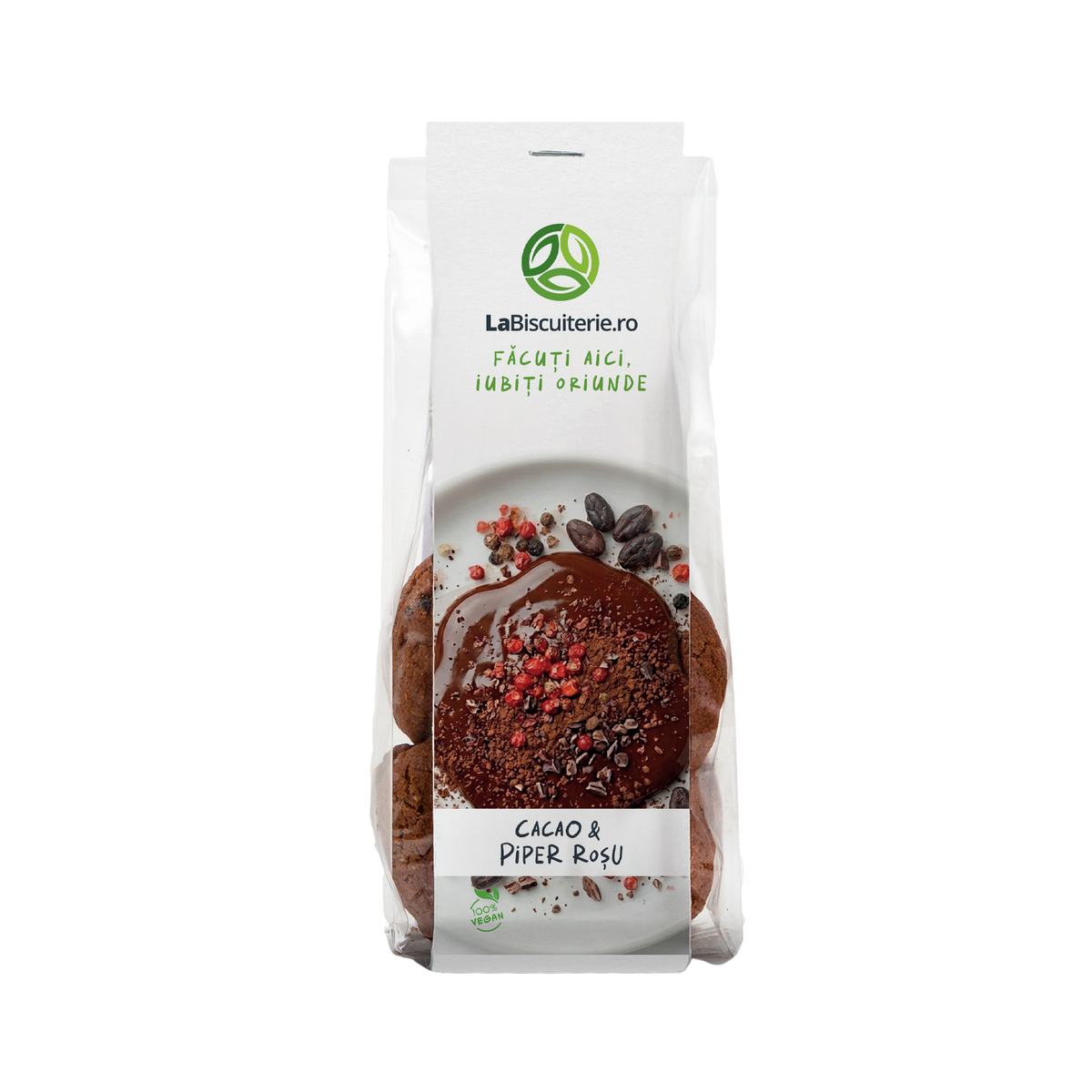 Biscuiţi cu cacao şi piper roşu