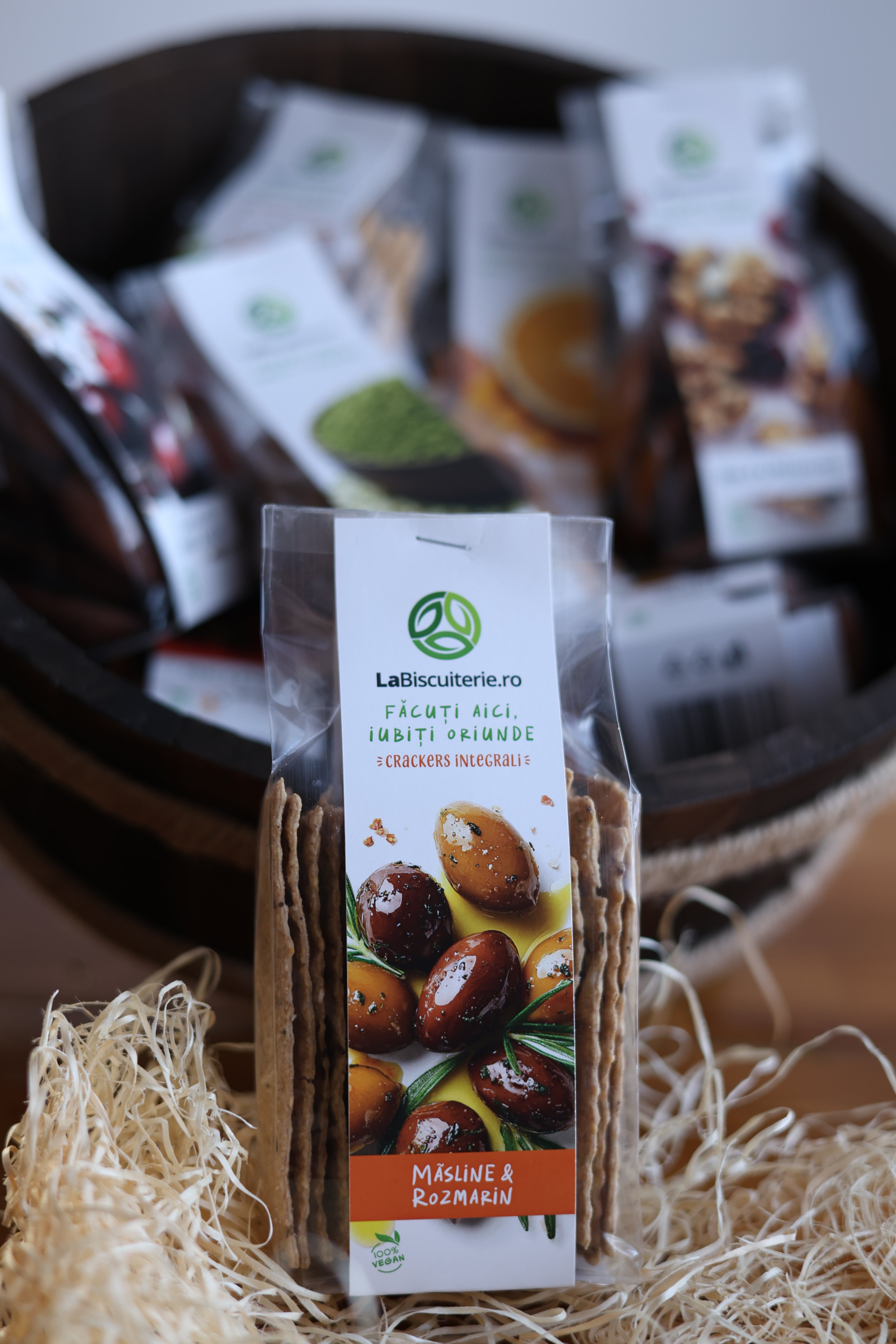 Crackers cu măsline şi rozmarin
