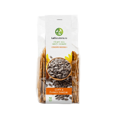 Crackers cu ceapă şi floarea soarelui