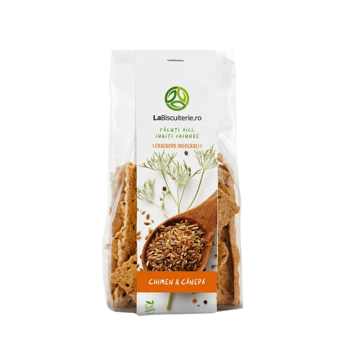 Crackers cu chimen şi cânepă