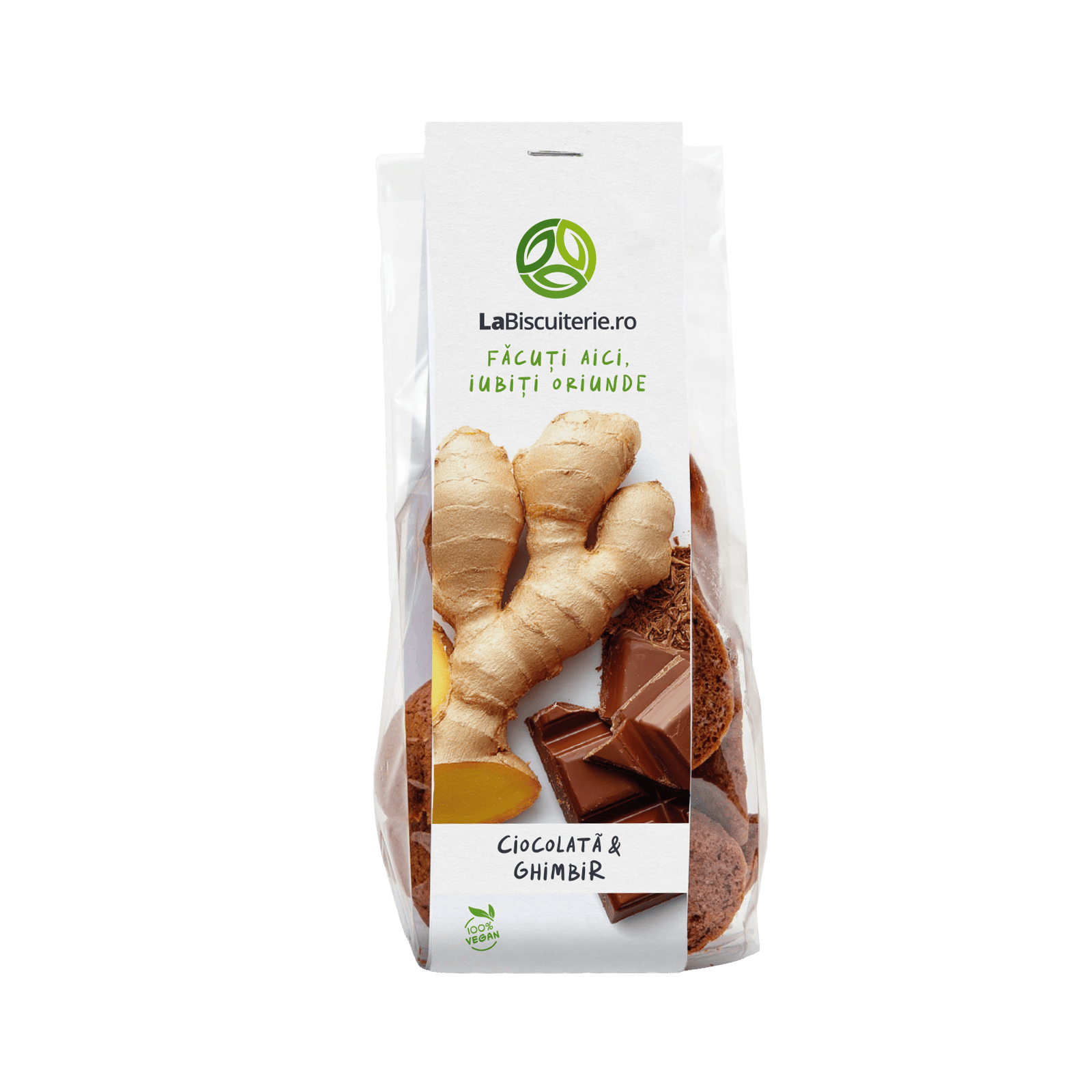 Biscuiţi cu ciocolată şi ghimbir