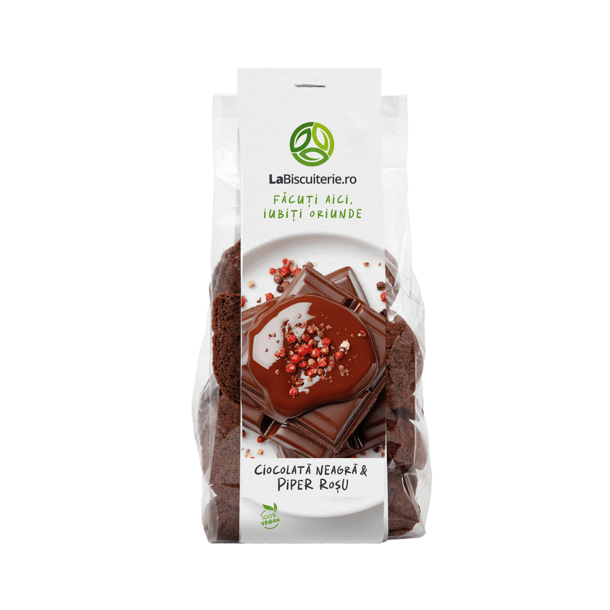 Biscuiţi cu ciocolată neagră şi piper roşu