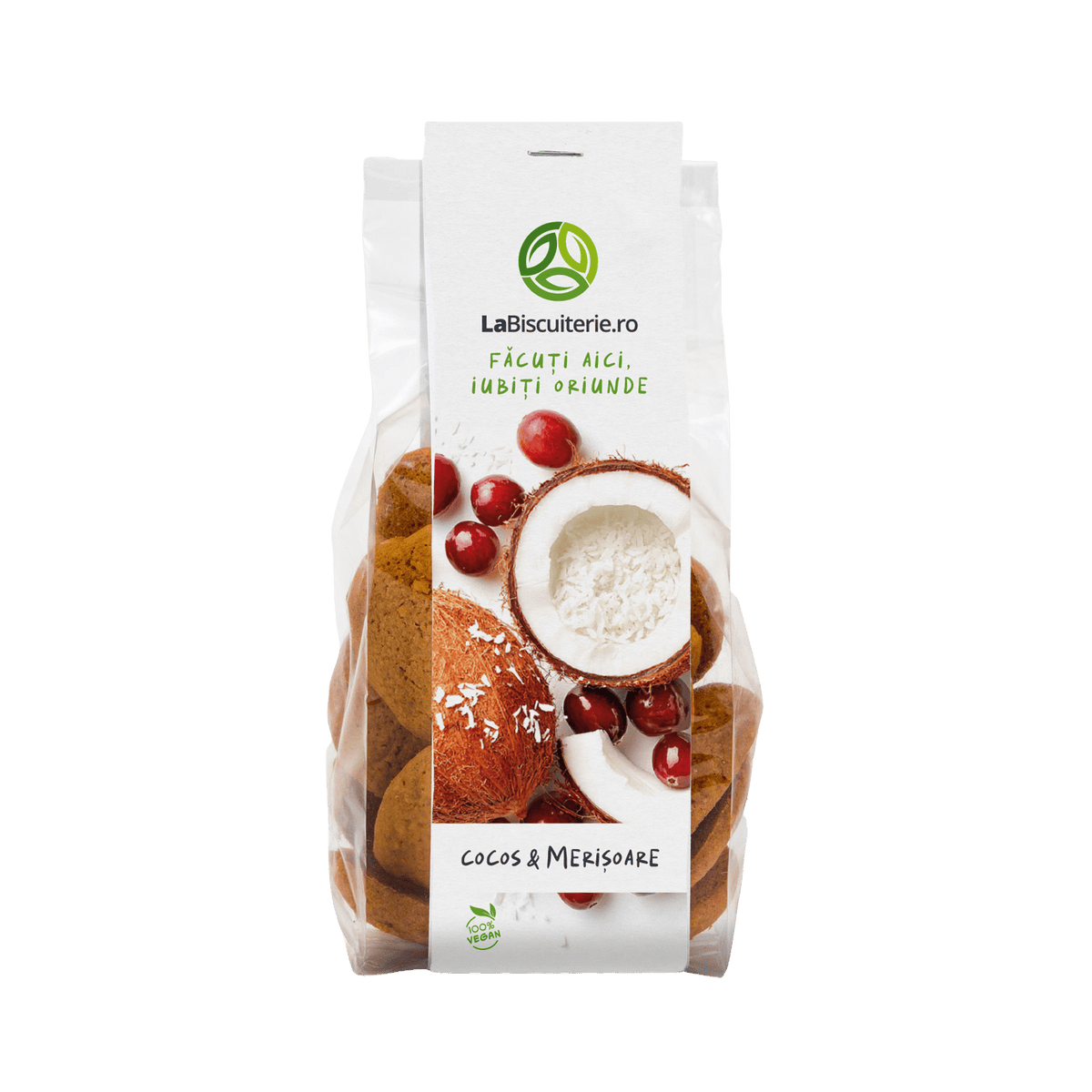 Biscuiţi cu cocos şi merişoare