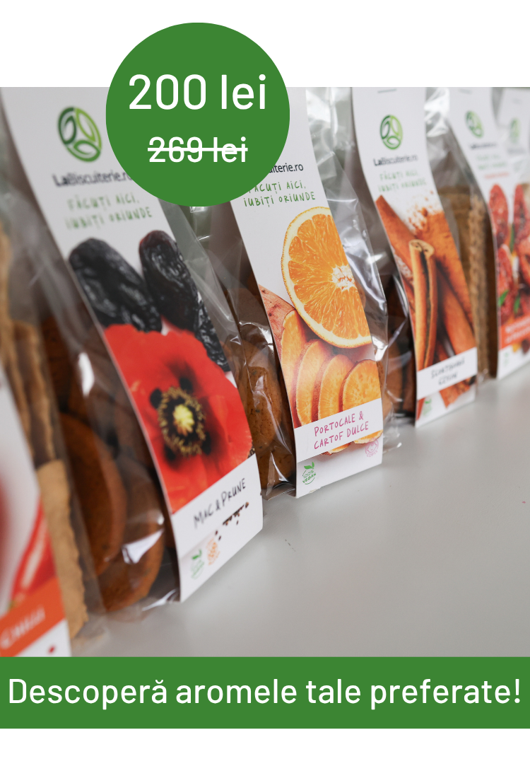 Turul aromelor: mix de 15 sortimente de biscuiţi