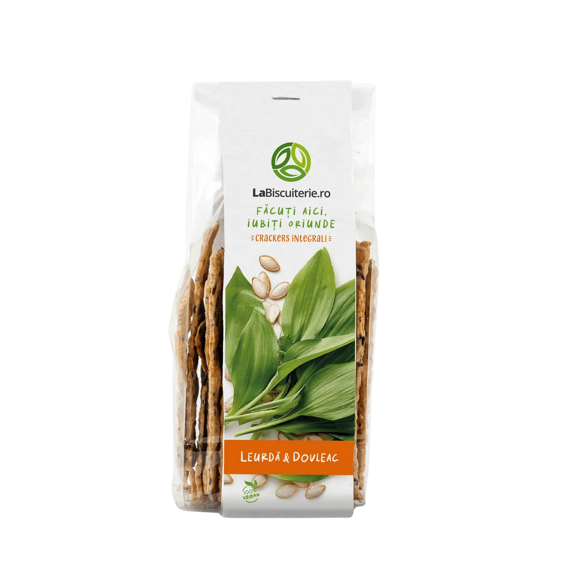 Crackers cu leurdă şi dovleac