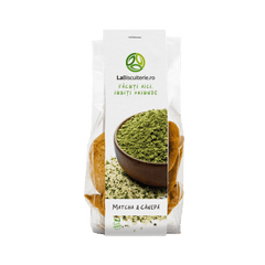 Biscuiţi vegani cu matcha şi cânepă 120g