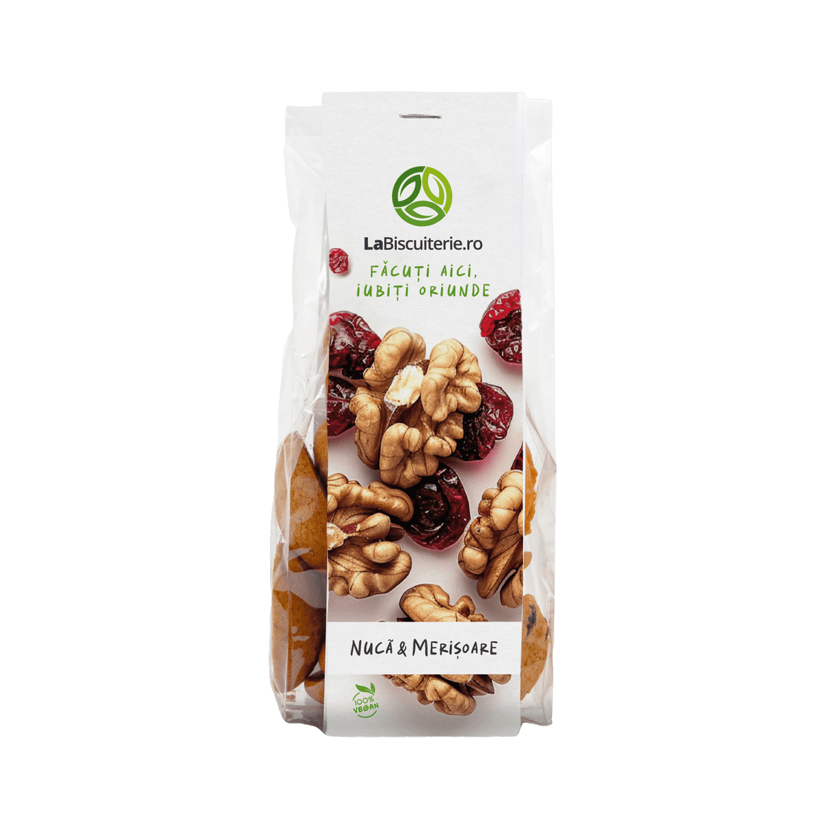 Biscuiţi cu nucă şi merişoare