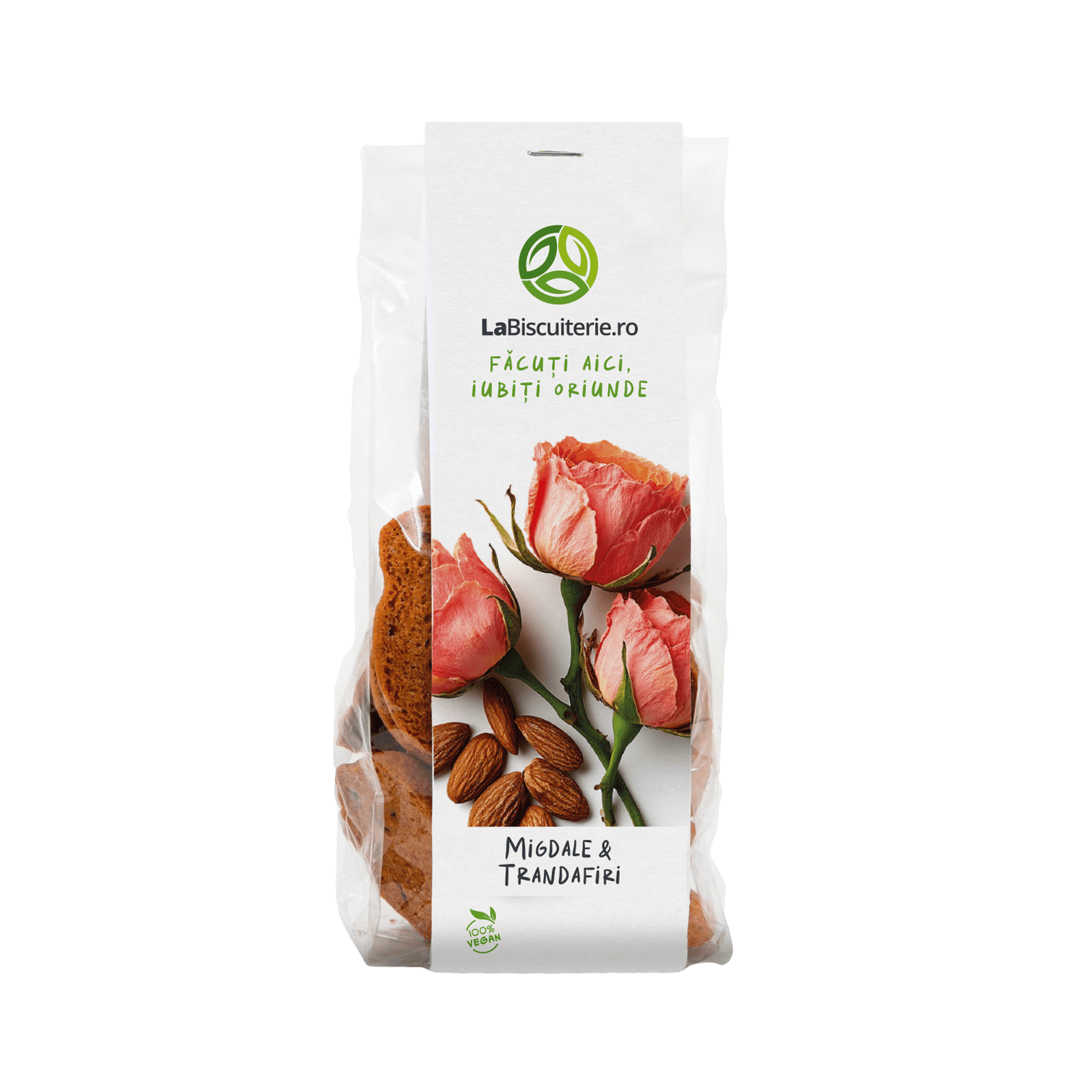 Biscuiţi cu migdale şi trandafiri