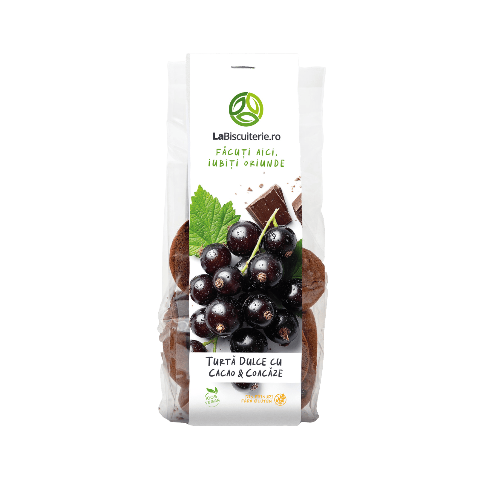 Turtă dulce fără gluten cu cacao şi coacăze 120g