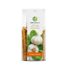 Crackers cu usturoi şi spanac