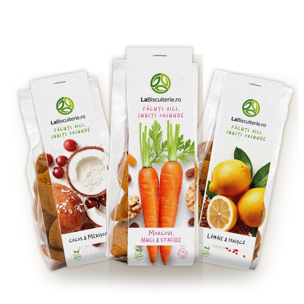 Biscuiți vegani dulci pentru copii, mix 12 | LaBiscuiterie