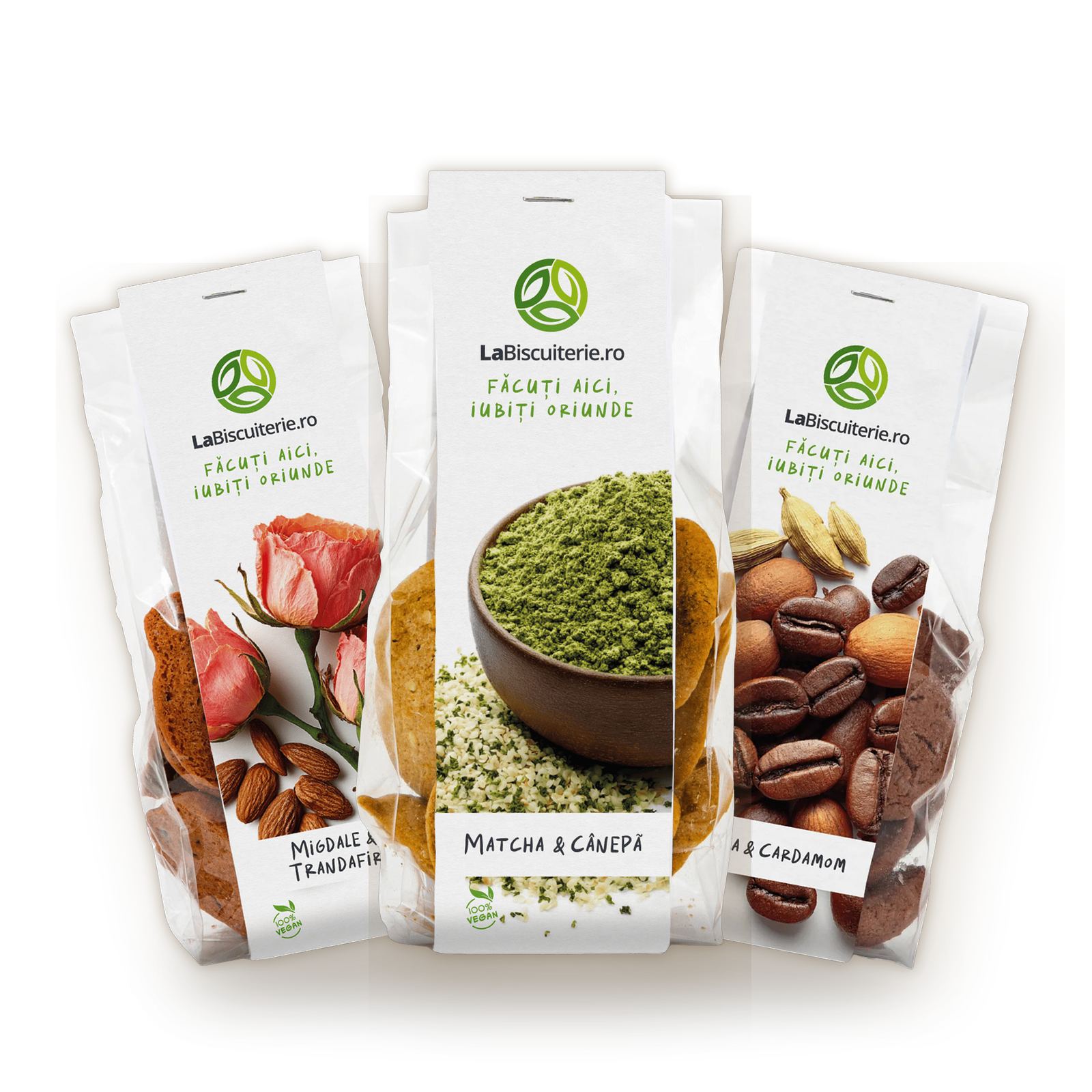 Turul aromelor — pungi de biscuiți vegani LaBiscuiterie